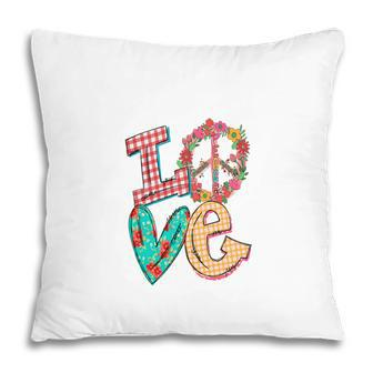 Peace Love Symbol Sending Love For My Grandma New Pillow - Seseable