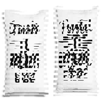 Promoted To Mom Est 2022 Full Black Baby Pillow - Seseable