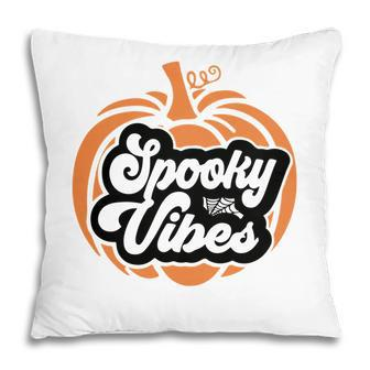 Pumpkin Thick Thights And Spooky Vibes Halloween Pillow - Seseable