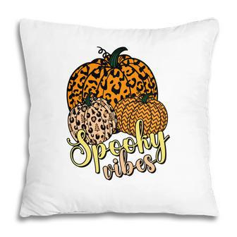 Pumpkins Thick Thights And Spooky Vibes Halloween Pillow - Seseable