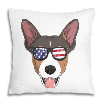 Rat Terrier Dog Patriotic Usa 4Th Of July American Gift Cute Pillow - Seseable