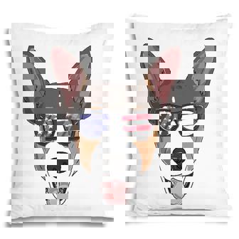 Rat Terrier Dog Patriotic Usa 4Th Of July American Gift Cute Pillow - Seseable