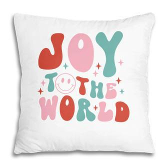 Retro Christmas Joy To The World Vintage Christmas Gifts Pillow | Seseable CA