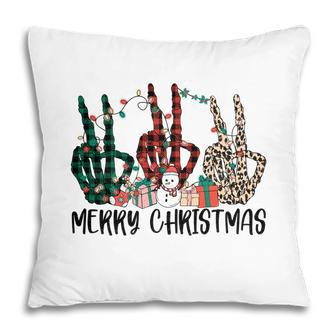 Retro Christmas Skeleton Merry Christmas Pillow - Seseable