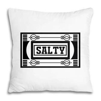 Salty Decor Bible Verse Black Graphic Great Christian Pillow - Seseable