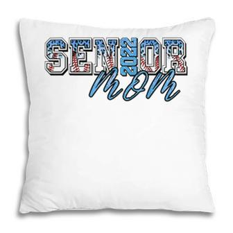 Senior Mom Class Of 2022 Graduate Senior Blue Leopard Pillow - Seseable
