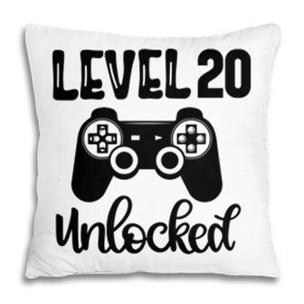 Since 2002 Level 20 Unlocked Quickly And 20Th Birthday Pillow - Seseable