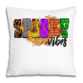 Spooky Vibes Funny Group Matching Halloween Costume Pillow - Seseable
