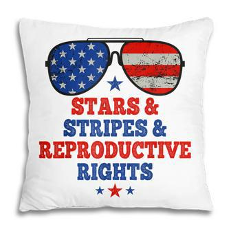 Stars Stripes Reproductive Rights American Flag 4Th July V5 Pillow - Seseable