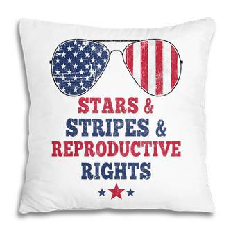Stars Stripes Reproductive Rights American Flag 4Th Of July Pillow - Seseable