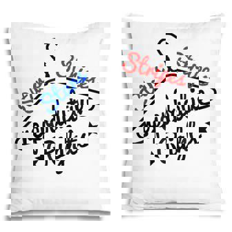 Stars Stripes Reproductive Rights Coat Hanger Pro Choice Pillow - Seseable