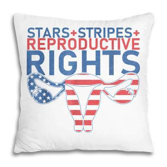 Stars Stripes Reproductive Rights Patriotic 4Th Of July V22 Pillow - Seseable