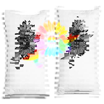 Sunflower Hummingbird Lgbt Flag Gay Pride Month Lgbtq Pillow - Seseable