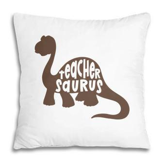 Teacher Saurus Dinosaur Great Art Graphic Pillow - Seseable