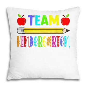 Team Kindergarten Kids Teacher Student Back To School Pillow - Seseable