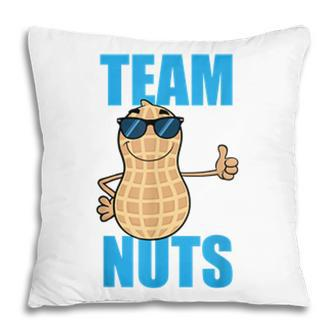 Team Nuts Funny Team Boy Baby Boy Pregnancy Announcement Pillow - Seseable