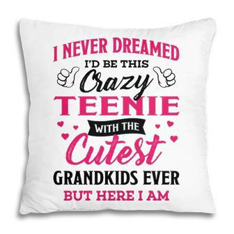 Teenie Grandma Gift I Never Dreamed I’D Be This Crazy Teenie Pillow - Seseable
