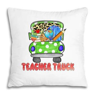 The Teacher Truck Is Full Of Interesting And Interesting Things Pillow - Seseable