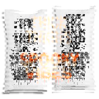 Thick Thighs And Spooky Vibes Leopard Halloween Nightmare Pillow | Seseable CA