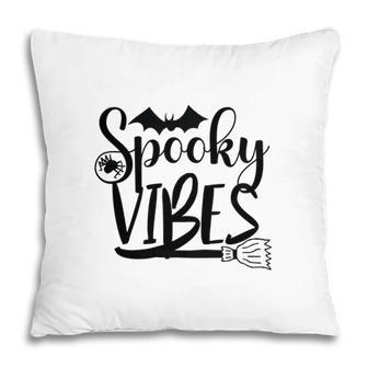 Thick Thights And Spooky Vibes Halloween Broom Pillow - Seseable