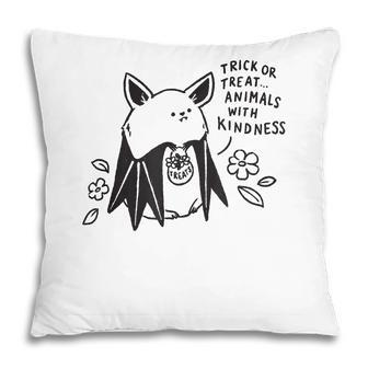 Trick Or Treat Animals With Kindness Halloween Costume Pillow - Seseable