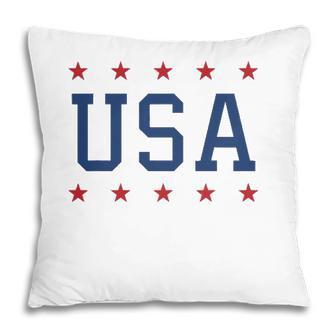 Usa Women Men Patriotic American Pride 4Th Of July Pillow - Seseable