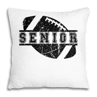 Vintage Senior Football Player Design Varsity Team Squad Pillow - Seseable