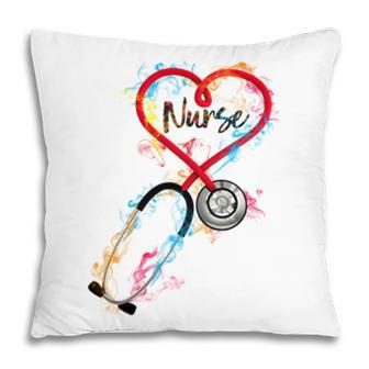 Watercol Nurse Life Nursing Clinical Funny Birthday Gift Pillow - Seseable