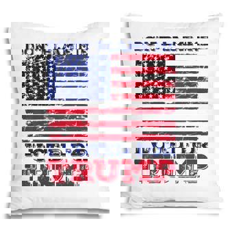 Womens Dont Blame Me I Voted For Trump - 4Th Of July American Flag V-Neck Pillow - Seseable