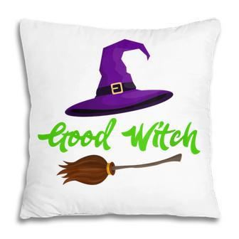 Womens Good Witch Halloween Trick Or Treat Pillow - Seseable