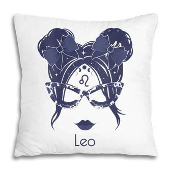 Womens Leo Girl Zodiac Birthday Pillow - Seseable