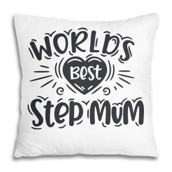 Worlds Best Step Mum Happy Mothers Day Gifts Stepmom Pillow - Seseable