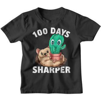 100 Tage Schärfer Kaktus 100 Tage Schärfer 100 Schultag Kinder Tshirt - Seseable