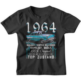 1964 Jahrgang Mann Frau 60 Years 60Th Oldtimer Kinder Tshirt - Seseable