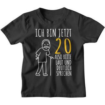 20Th Birthday Ich Bin Jetzt 20 Ich Bin Jetzt 20 Kinder Tshirt - Seseable