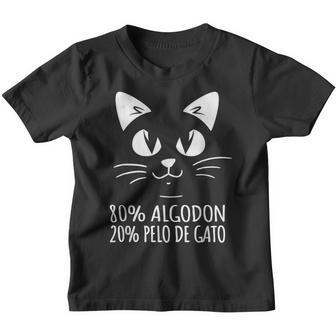 80 Algodón 20 Pelo De Gato Rastros De Gatos Gatos Camiseta niño - Regaloses