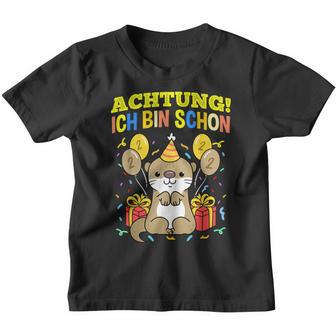 Achtung Ich Bin Schon 2 Geburtstag Otter Kinder Tshirt - Seseable