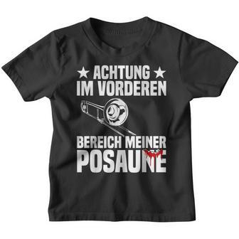 Achtung Trombonist Kinder Tshirt - Geschenkecke