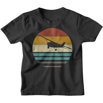 Aeroplane Aviator Retro Vintage Pilot Kinder Tshirt - Seseable