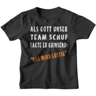 Als Gott Unser Team Kinder Tshirt - Seseable