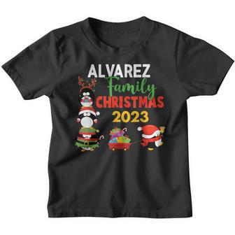 Alvarez Family Name Alvarez Family Christmas Youth T-shirt - Seseable