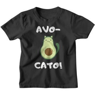 Avo-Cato Cat Avocado Meow Cat Kinder Tshirt - Seseable