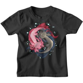 Axolotl Yin Yang Zen Mantra Kinder Tshirt - Seseable