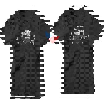 Bandera Checa Con Latido Del Corazón Orgullo Grunge Bandera Checa Camiseta niño - Regaloses