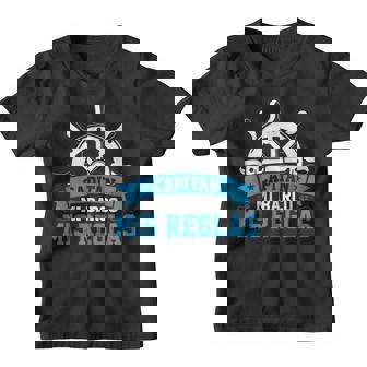Barcos Capitán Mi Barco Mis Reglas Capitán De Barco Camiseta niño - Regaloses