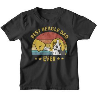 Best Beagle Dad Ever Retro Vintage Puppy Dog Daddy Kinder Tshirt - Seseable