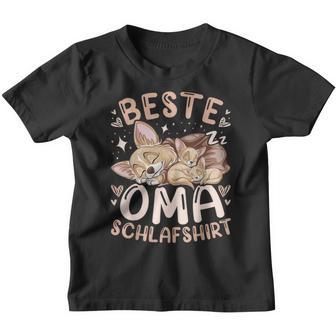 Beste Oma Schlaf Großmutter Chihuahua Hund Mit 2 Welpen Kinder Tshirt - Seseable