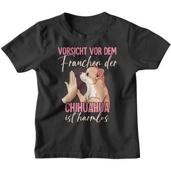 Beware Of The Frauchen Chihuahua Kinder Tshirt - Seseable