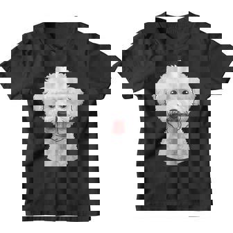 Bichon Frise Visage Mignon Bichon Frise Chien Drôle Youth T-shirt - Cadeauxyz