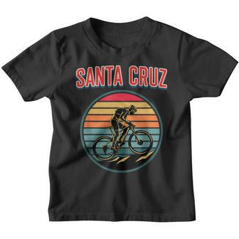 Bicycle Retro Vintage Santa Cruz Summer Cycling Kinder Tshirt - Seseable